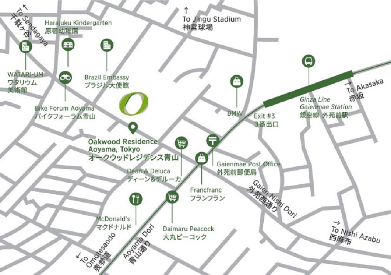 Oakwood Residence Aoyama Tokyo Luaran gambar